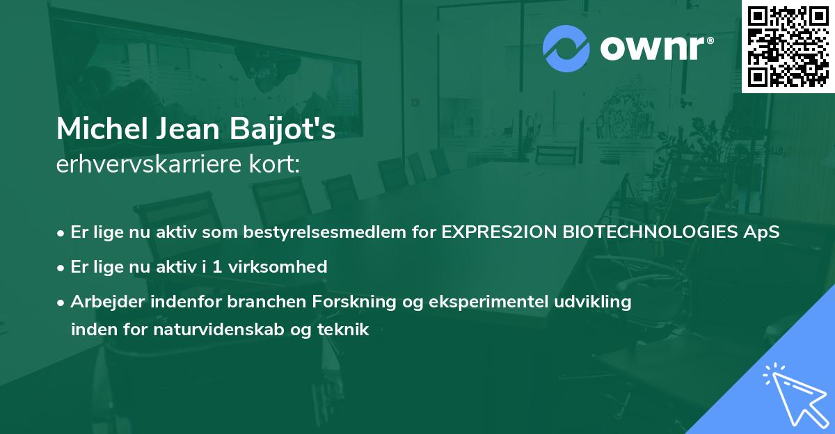 Michel Jean Baijot's erhvervskarriere kort