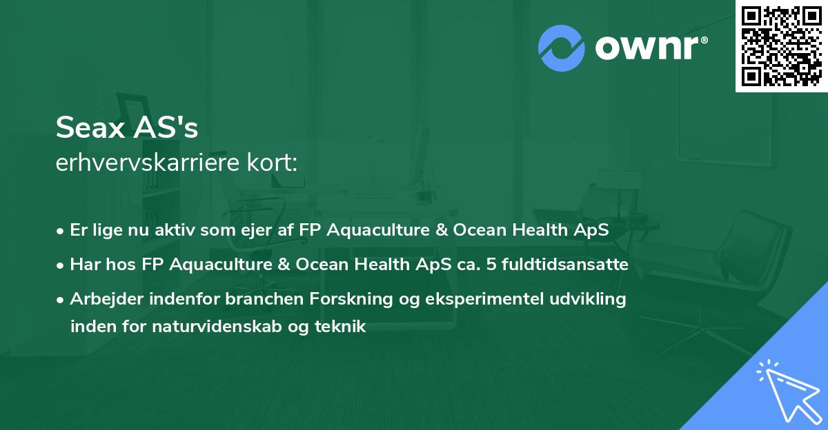 Seax AS's erhvervskarriere kort