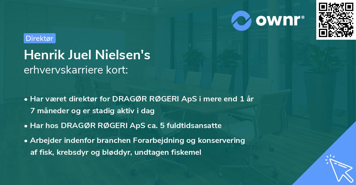 Henrik Juel Nielsen's erhvervskarriere kort