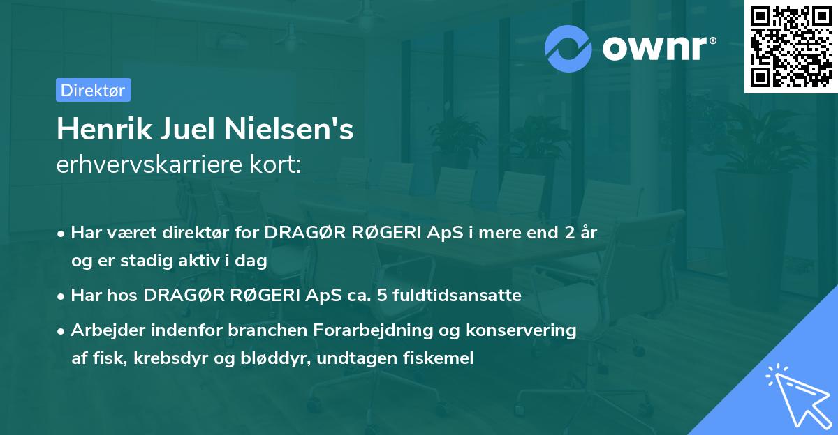 Henrik Juel Nielsen's erhvervskarriere kort