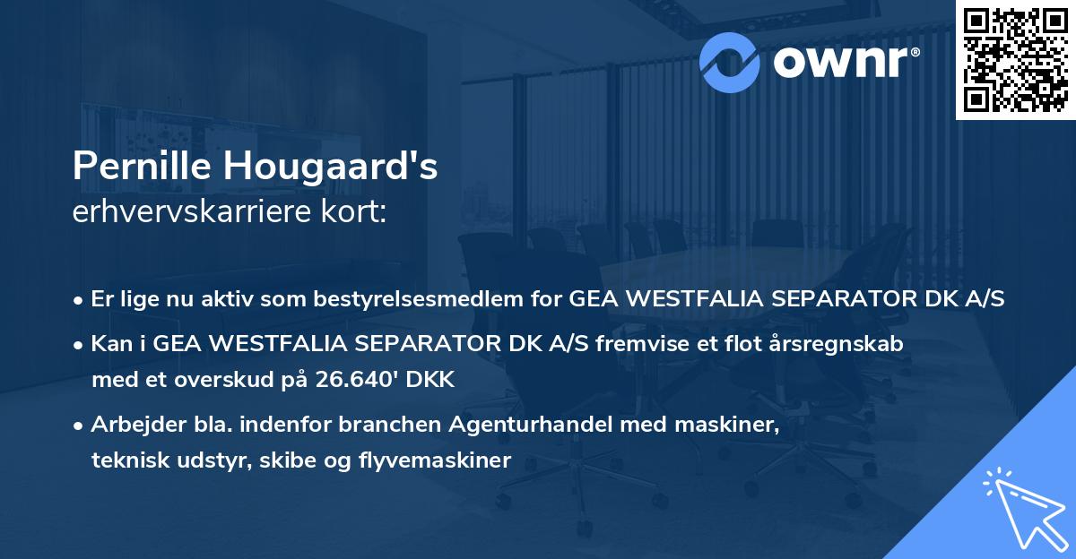 Pernille Hougaard's erhvervskarriere kort