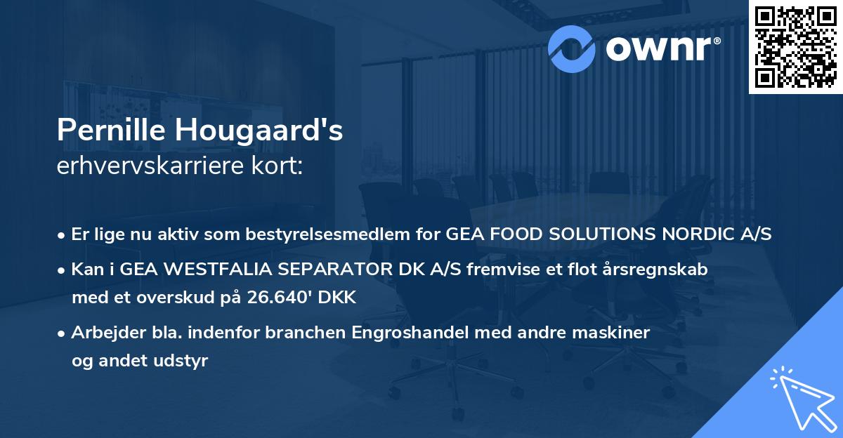 Pernille Hougaard's erhvervskarriere kort