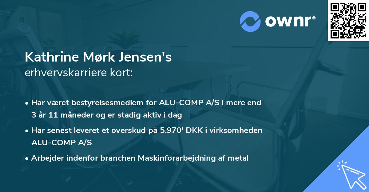 Kathrine Mørk Jensen's erhvervskarriere kort