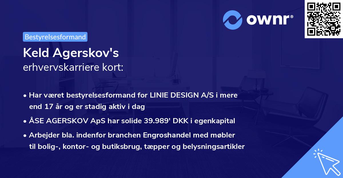 Keld Agerskov's erhvervskarriere kort