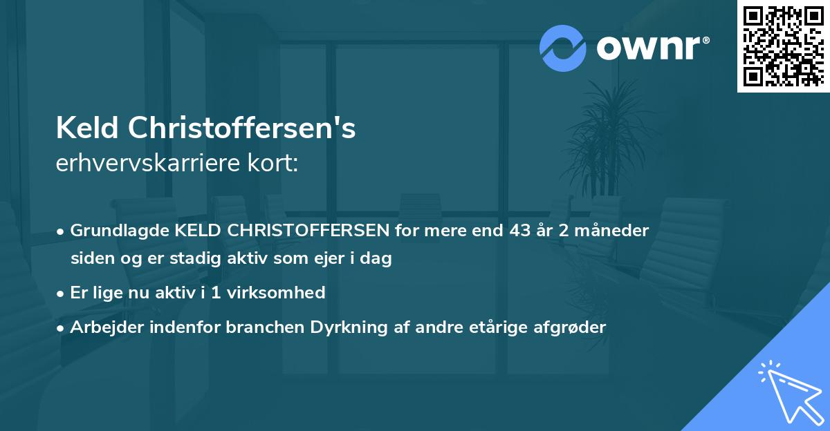 Keld Christoffersen's erhvervskarriere kort