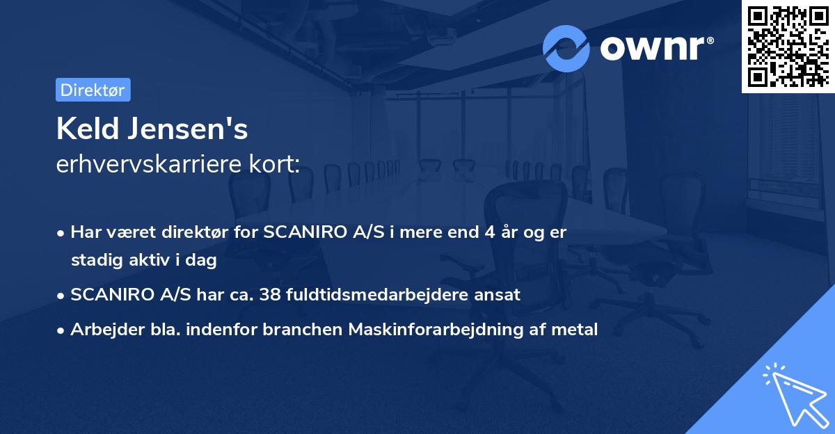 Keld Jensen's erhvervskarriere kort