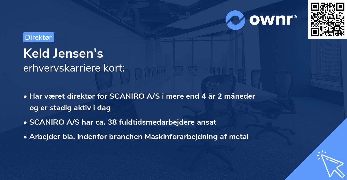 Keld Jensen's erhvervskarriere kort