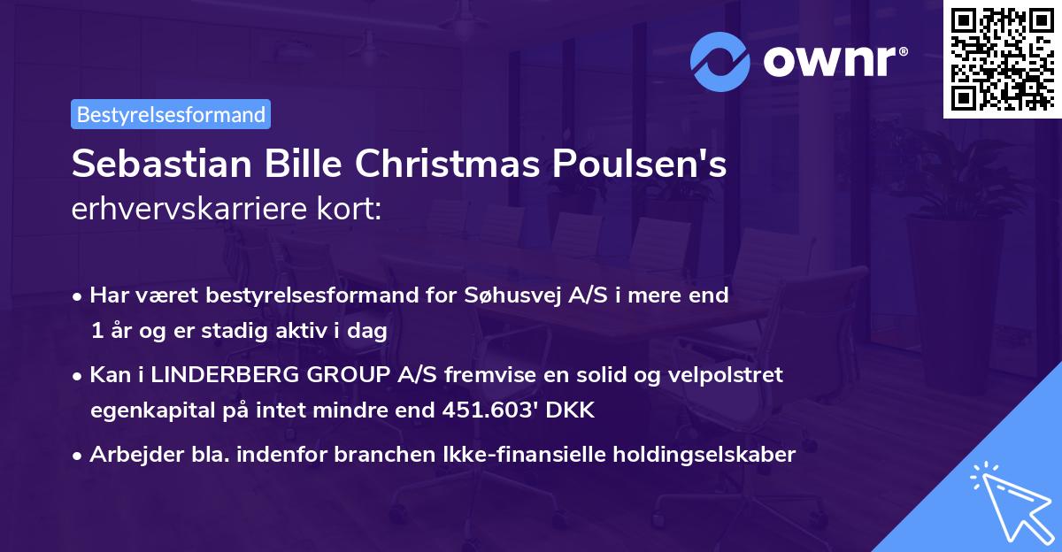 Sebastian Bille Christmas Poulsen's erhvervskarriere kort