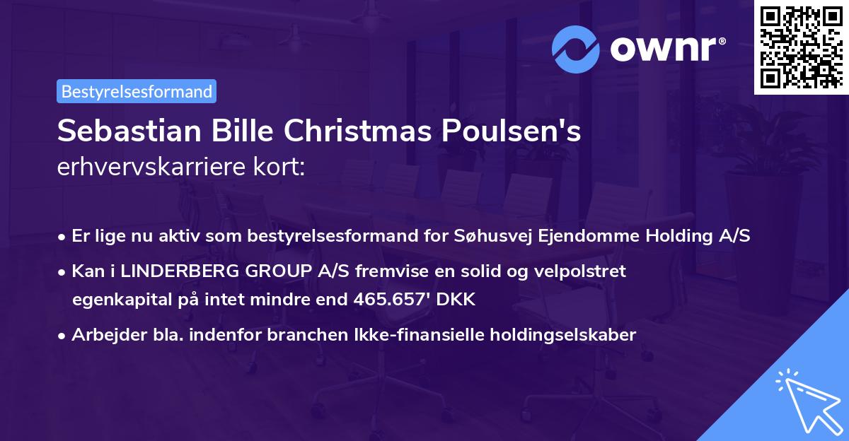 Sebastian Bille Christmas Poulsen's erhvervskarriere kort