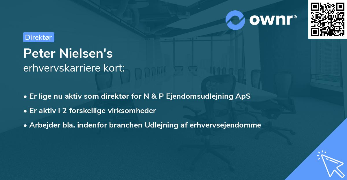 Peter Nielsen's erhvervskarriere kort