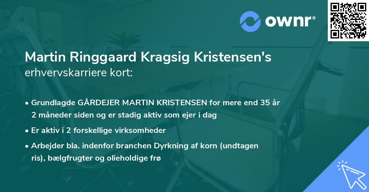 Martin Ringgaard Kragsig Kristensen's erhvervskarriere kort