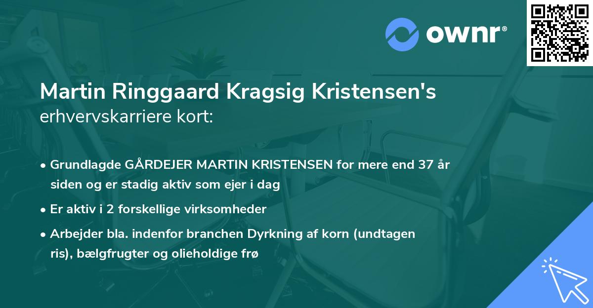 Martin Ringgaard Kragsig Kristensen's erhvervskarriere kort
