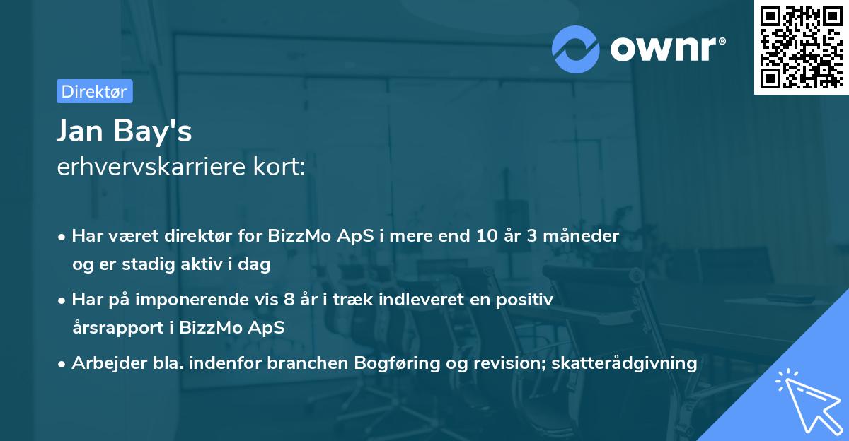 Jan Bay's erhvervskarriere kort