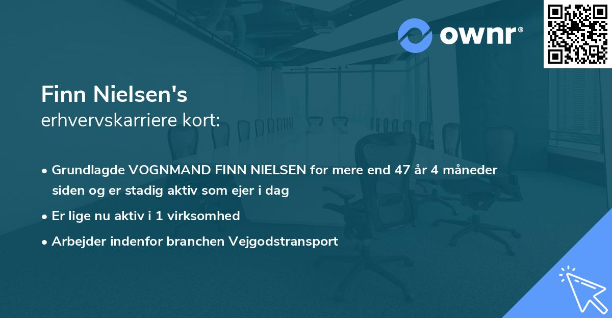 Finn Nielsen's erhvervskarriere kort