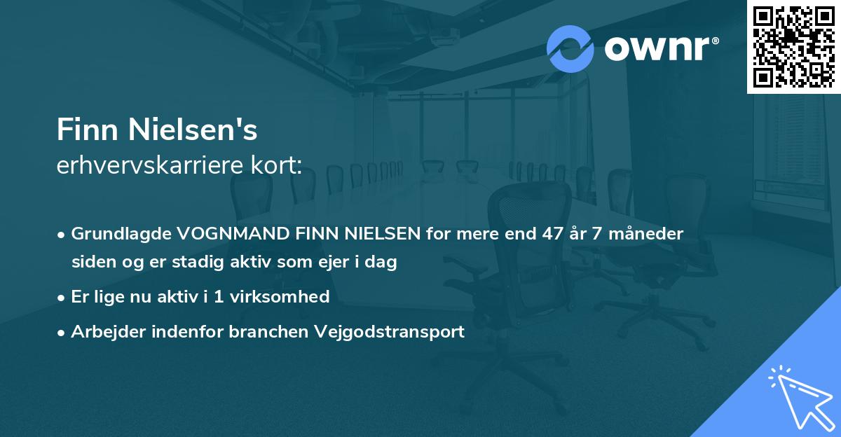 Finn Nielsen's erhvervskarriere kort