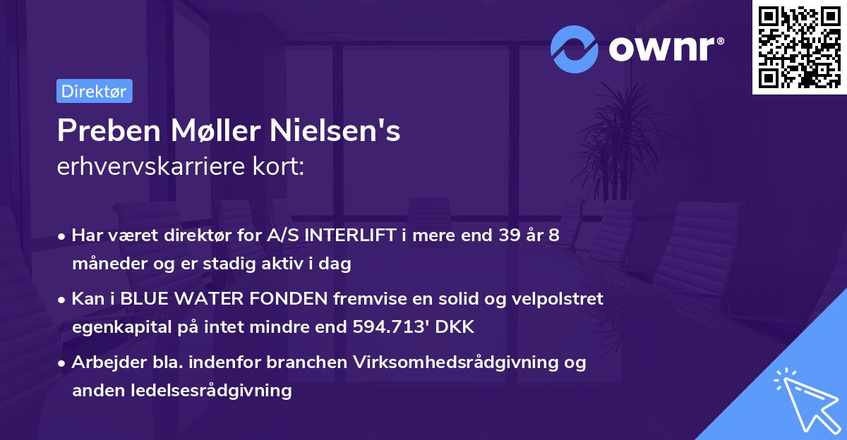 Preben Møller Nielsen's erhvervskarriere kort