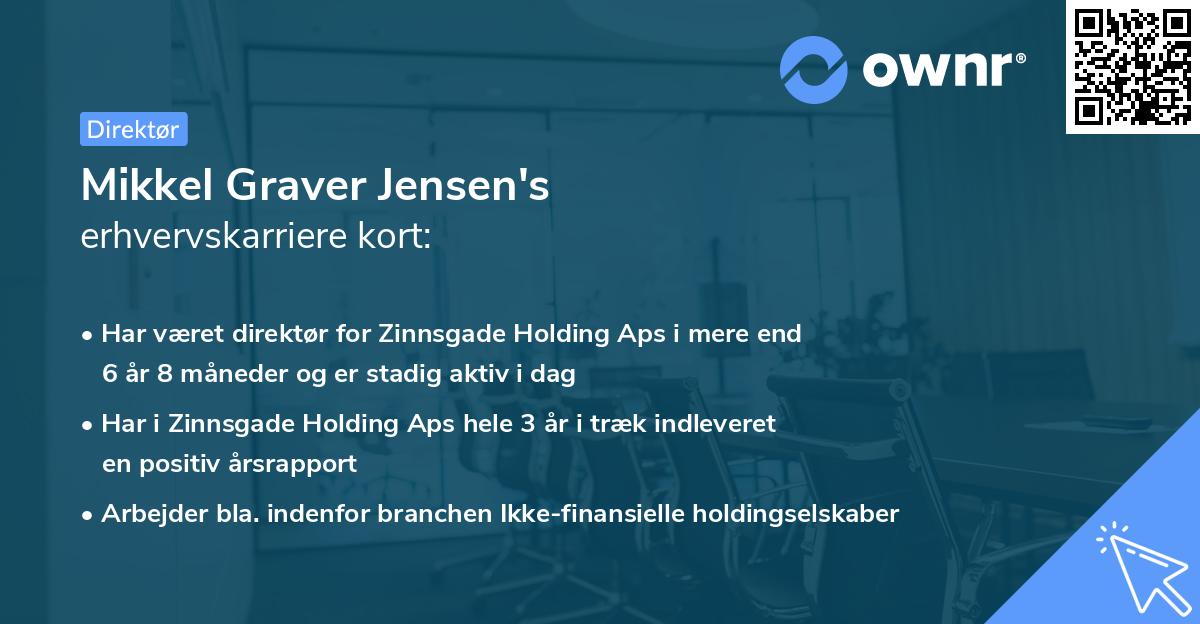 Mikkel Graver Jensen's erhvervskarriere kort