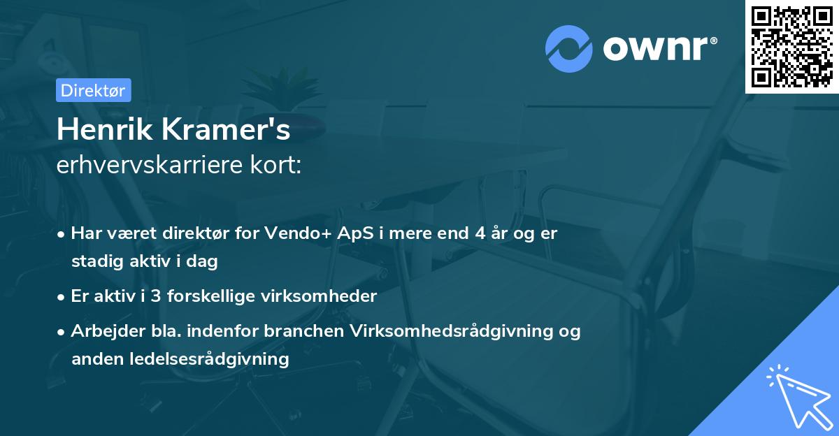 Henrik Kramer's erhvervskarriere kort