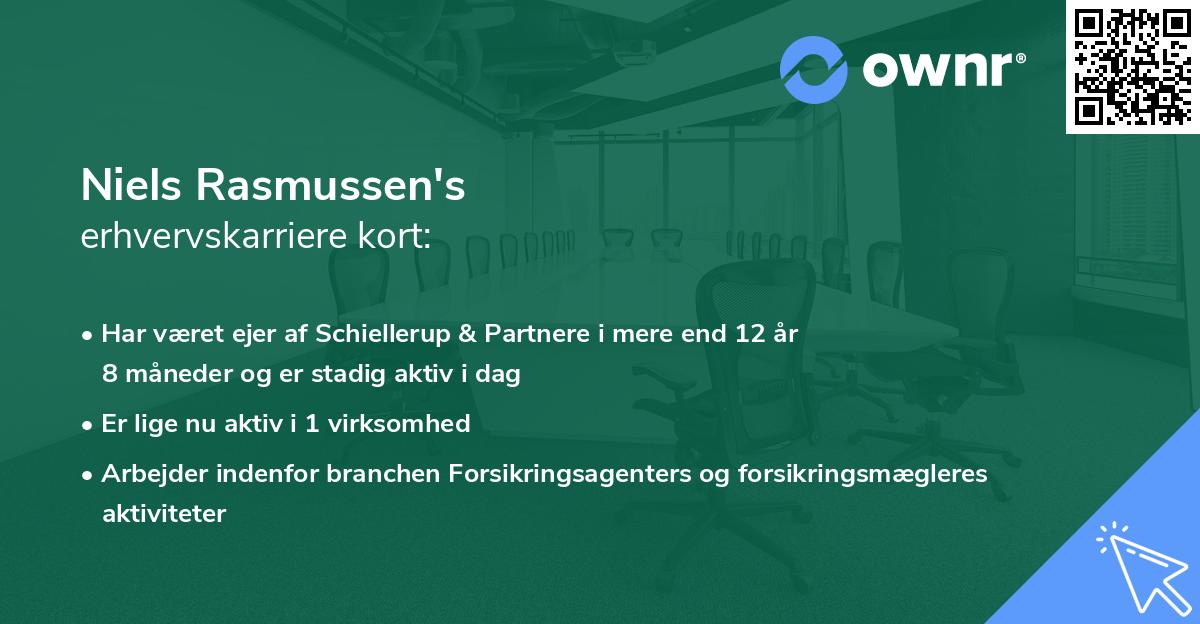 Niels Rasmussen's erhvervskarriere kort