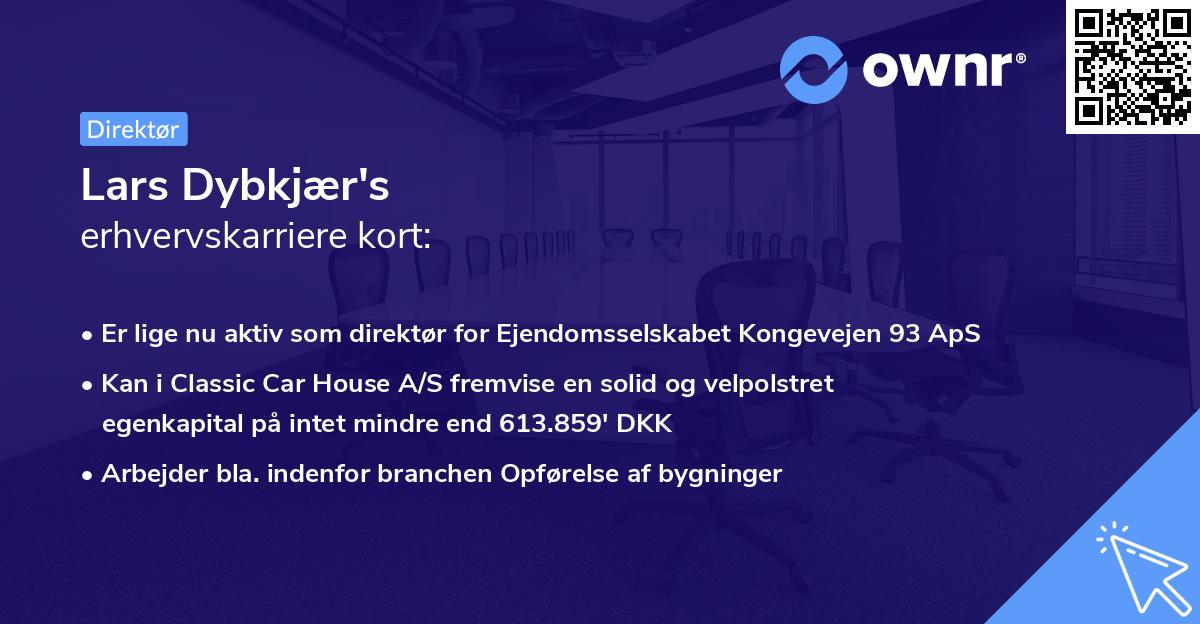 Lars Dybkjær's erhvervskarriere kort
