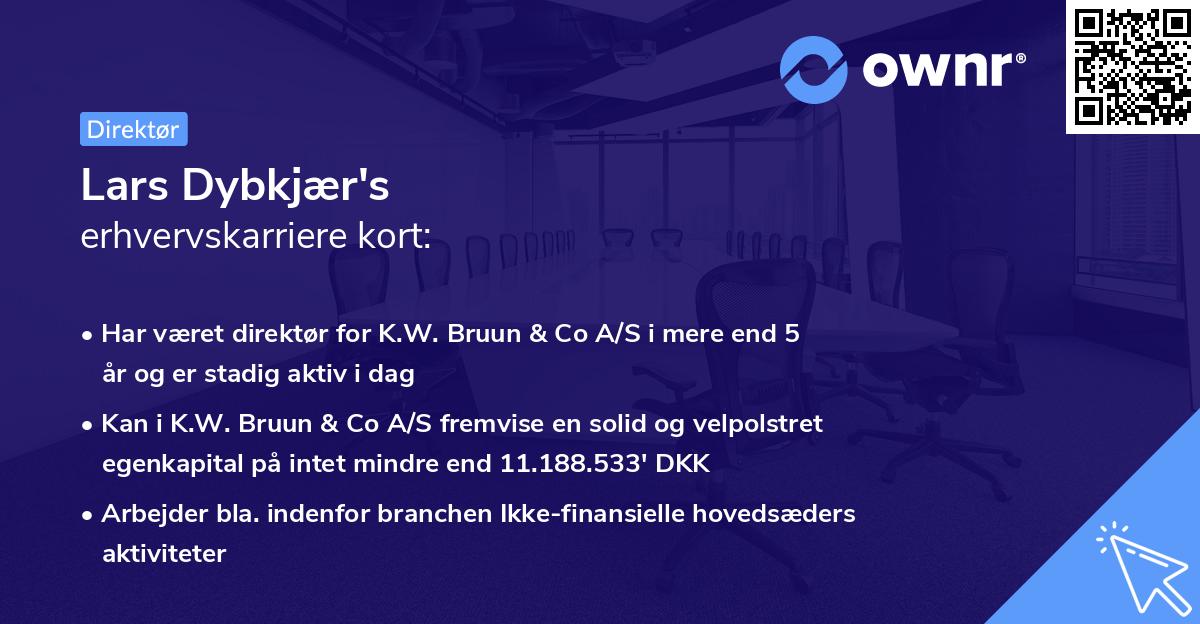 Lars Dybkjær's erhvervskarriere kort