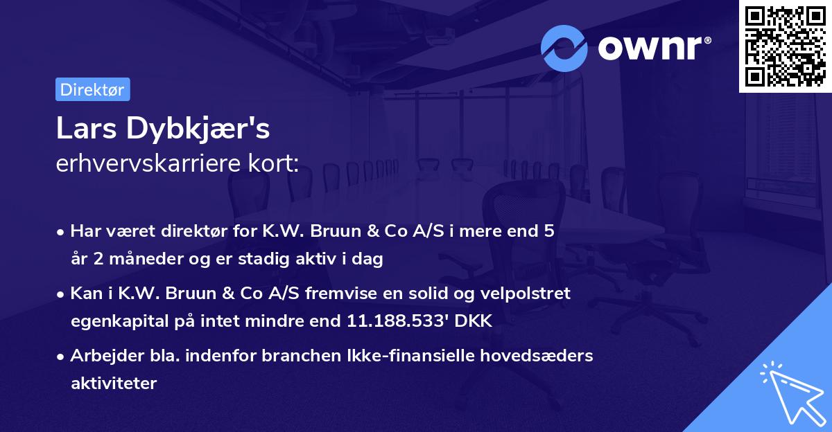 Lars Dybkjær's erhvervskarriere kort