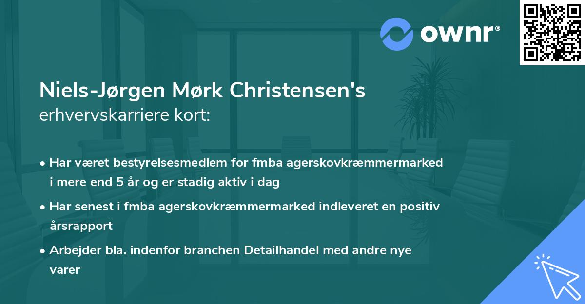 Niels-Jørgen Mørk Christensen's erhvervskarriere kort