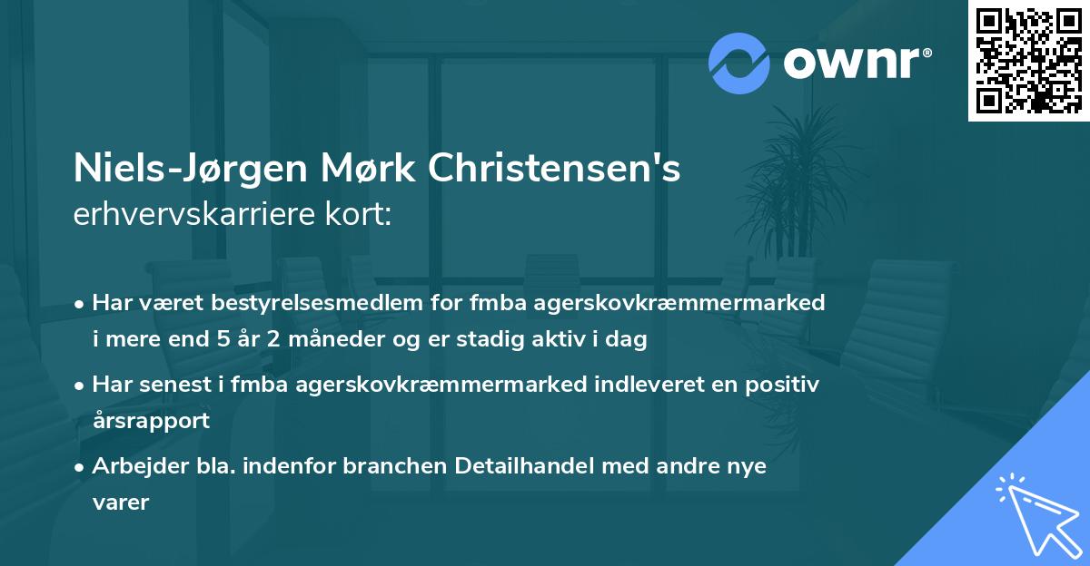 Niels-Jørgen Mørk Christensen's erhvervskarriere kort