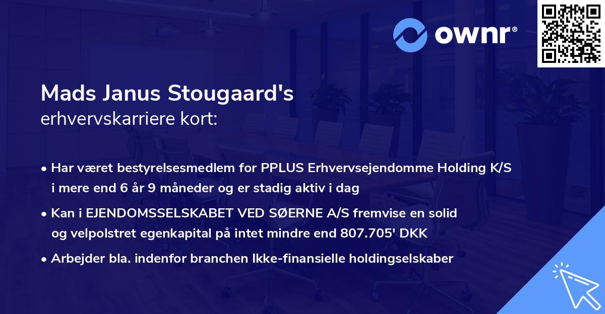 Mads Janus Stougaard's erhvervskarriere kort