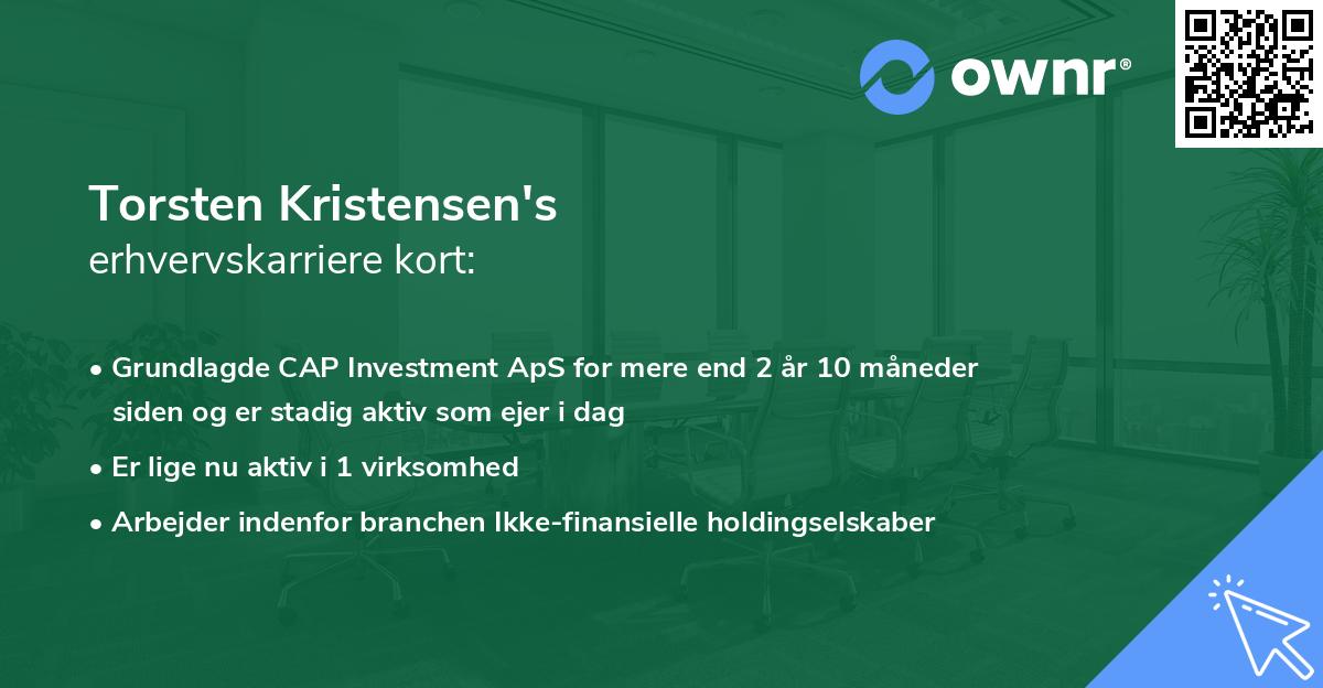 Torsten Kristensen's erhvervskarriere kort