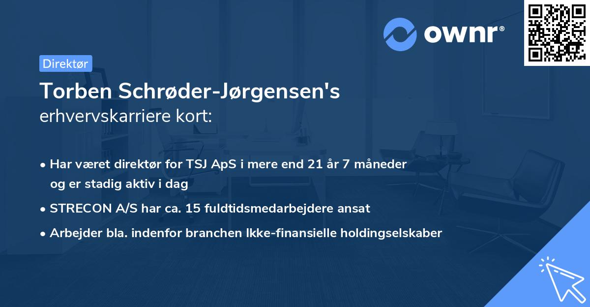 Torben Schrøder-Jørgensen's erhvervskarriere kort