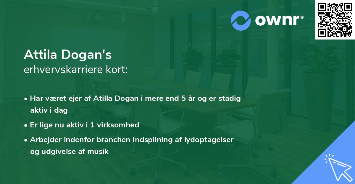 Attila Dogan's erhvervskarriere kort