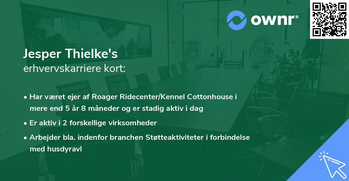Jesper Thielke's erhvervskarriere kort