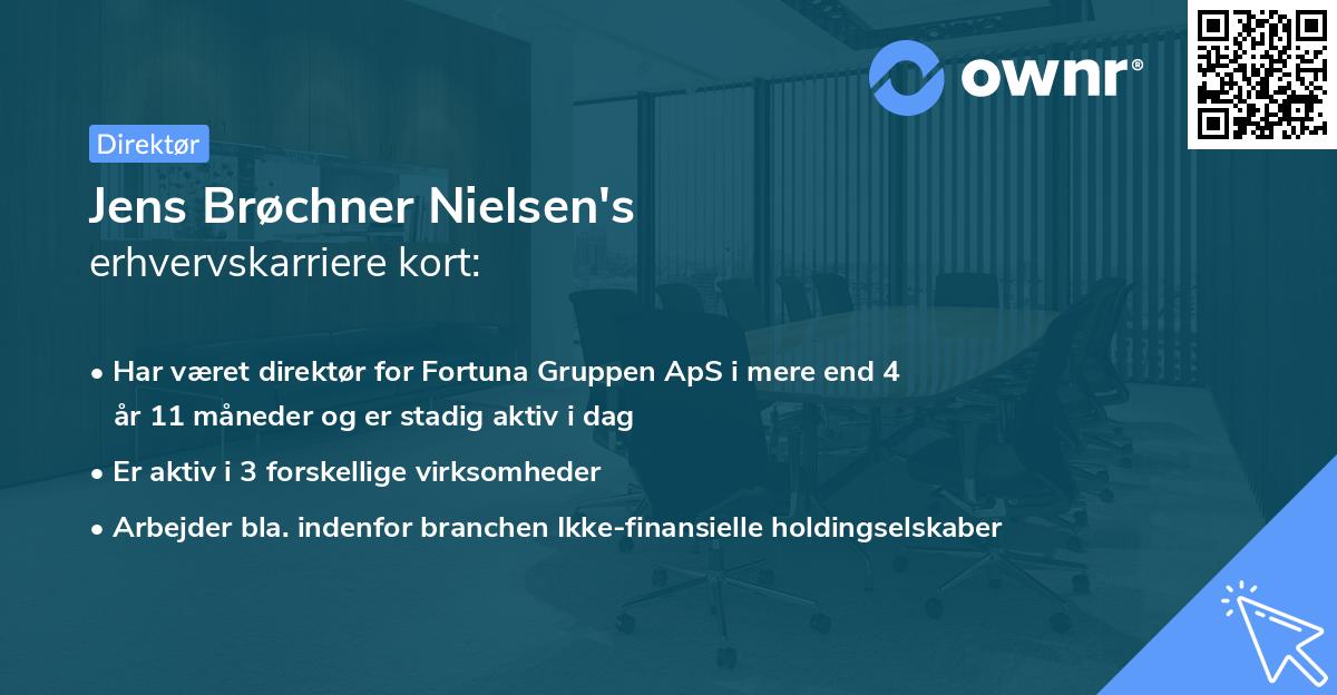 Jens Brøchner Nielsen's erhvervskarriere kort