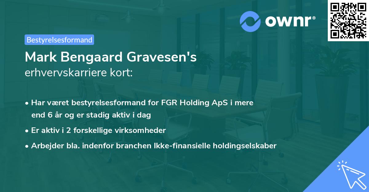 Mark Bengaard Gravesen's erhvervskarriere kort