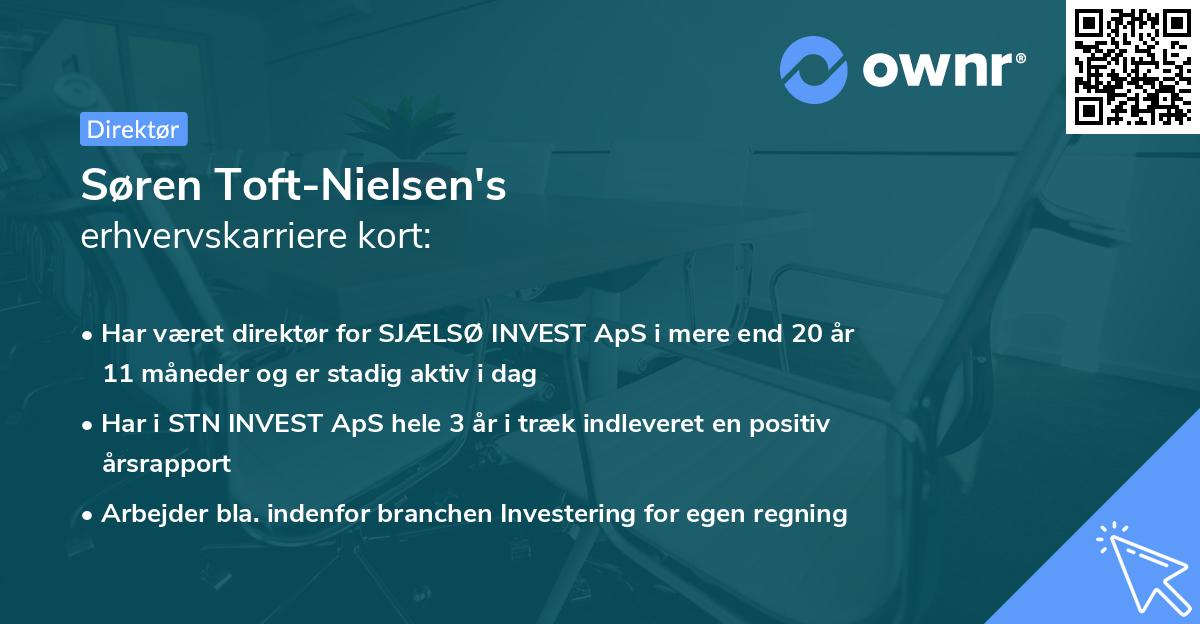 Søren Toft-Nielsen's erhvervskarriere kort