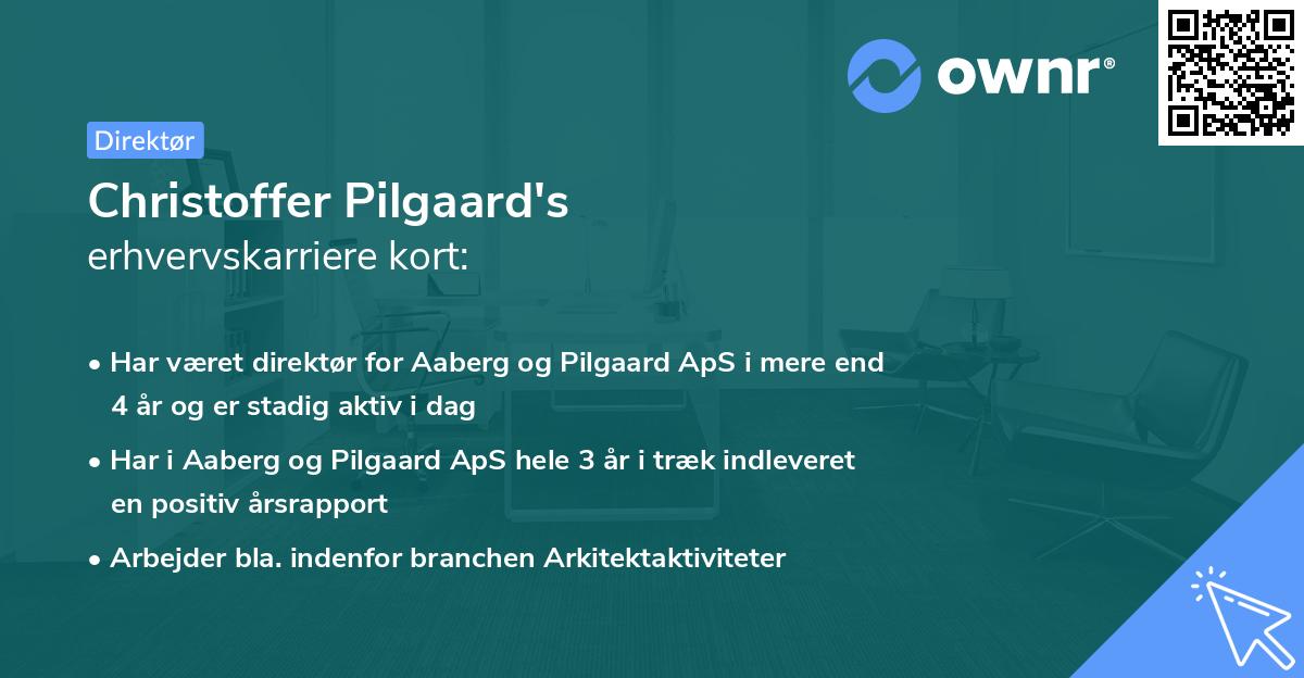 Christoffer Pilgaard's erhvervskarriere kort
