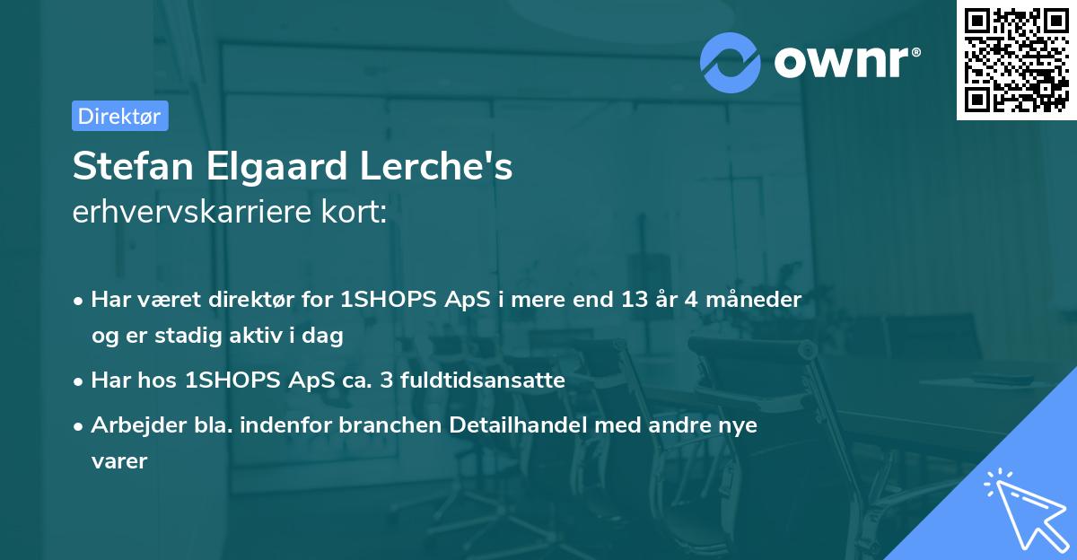 Stefan Elgaard Lerche's erhvervskarriere kort