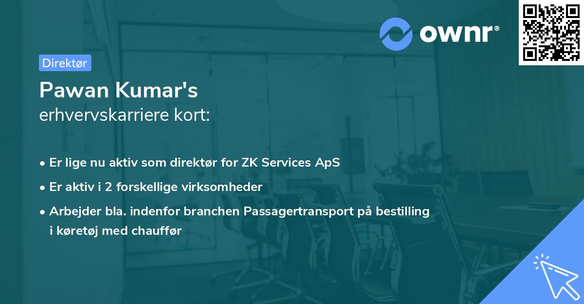 Pawan Kumar's erhvervskarriere kort