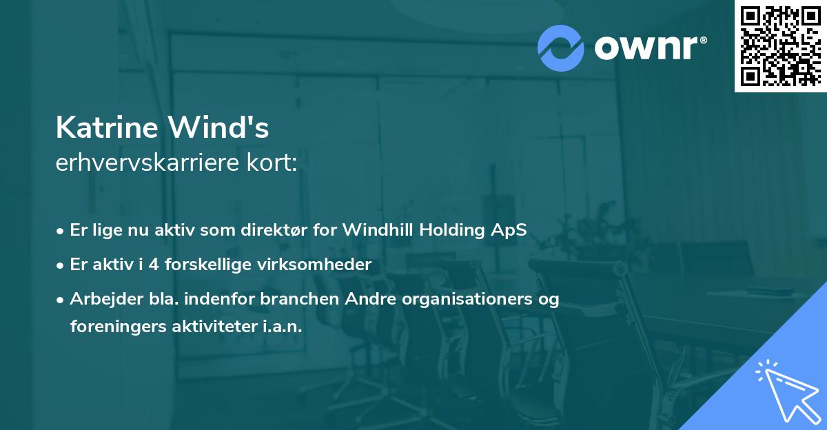 Katrine Wind's erhvervskarriere kort