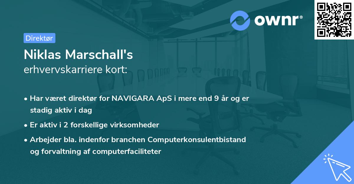 Niklas Marschall's erhvervskarriere kort