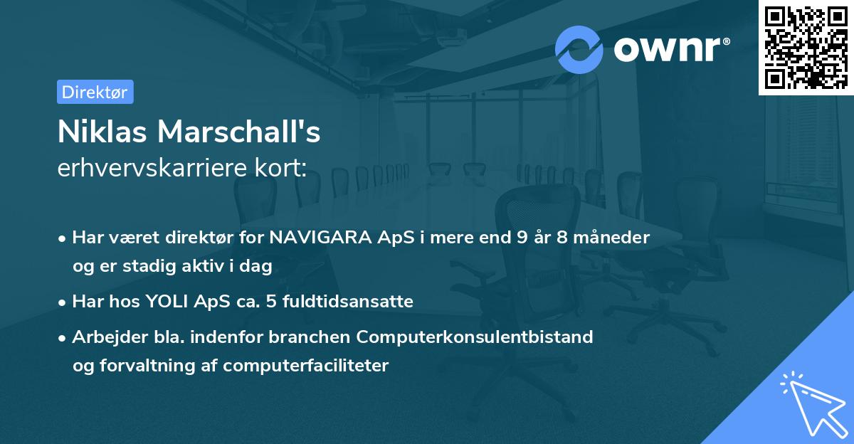 Niklas Marschall's erhvervskarriere kort
