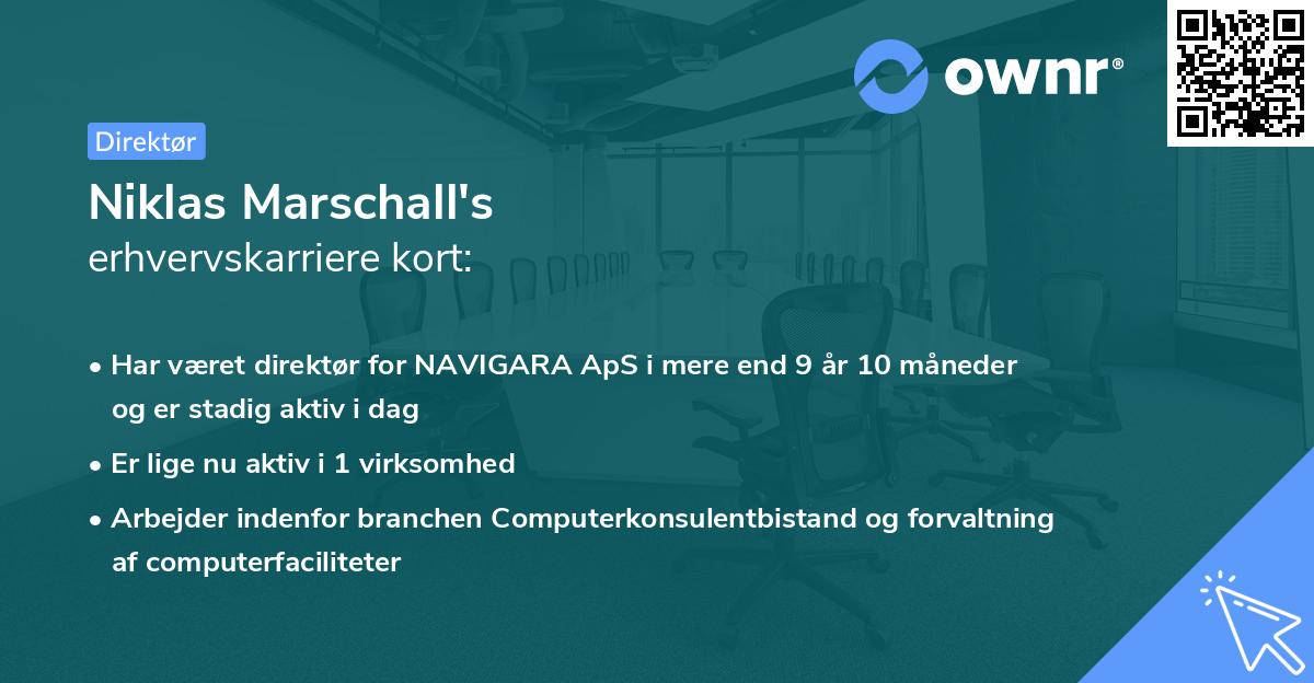 Niklas Marschall's erhvervskarriere kort