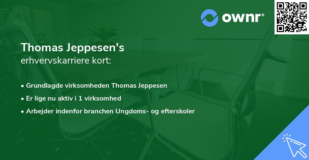 Thomas Jeppesen's erhvervskarriere kort