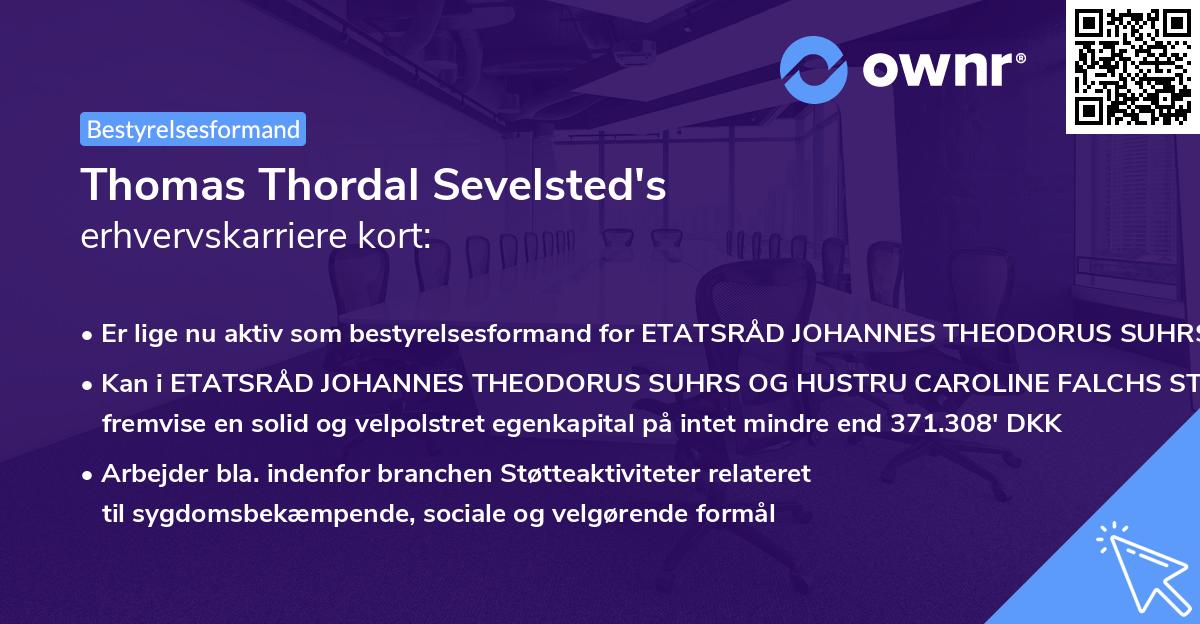 Thomas Thordal Sevelsted's erhvervskarriere kort