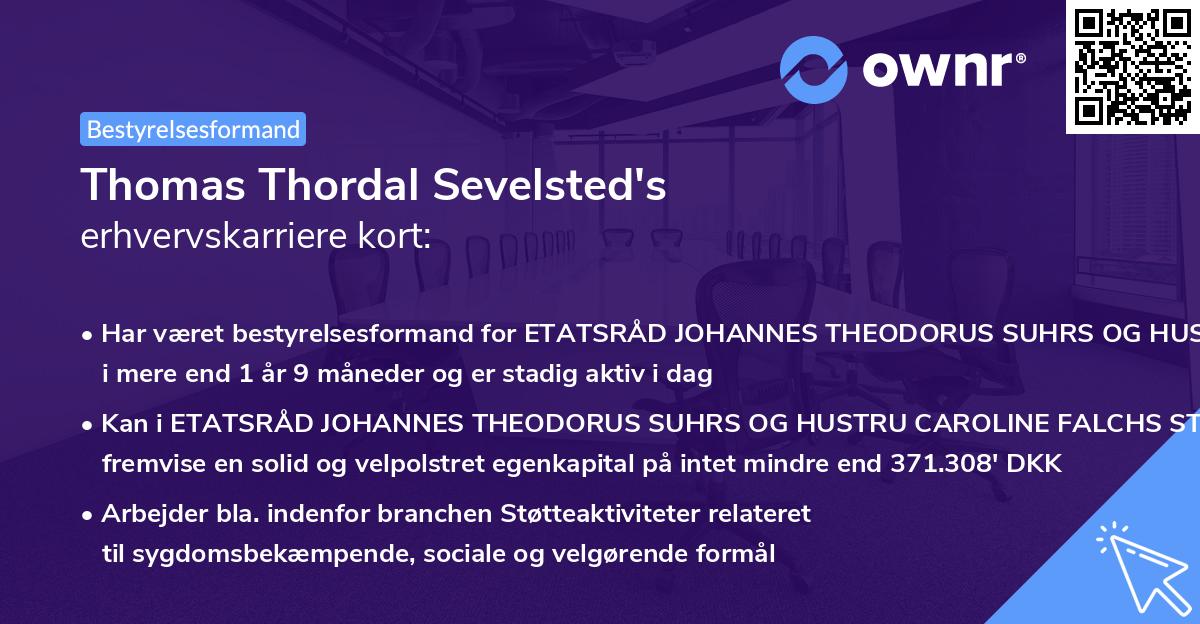 Thomas Thordal Sevelsted's erhvervskarriere kort