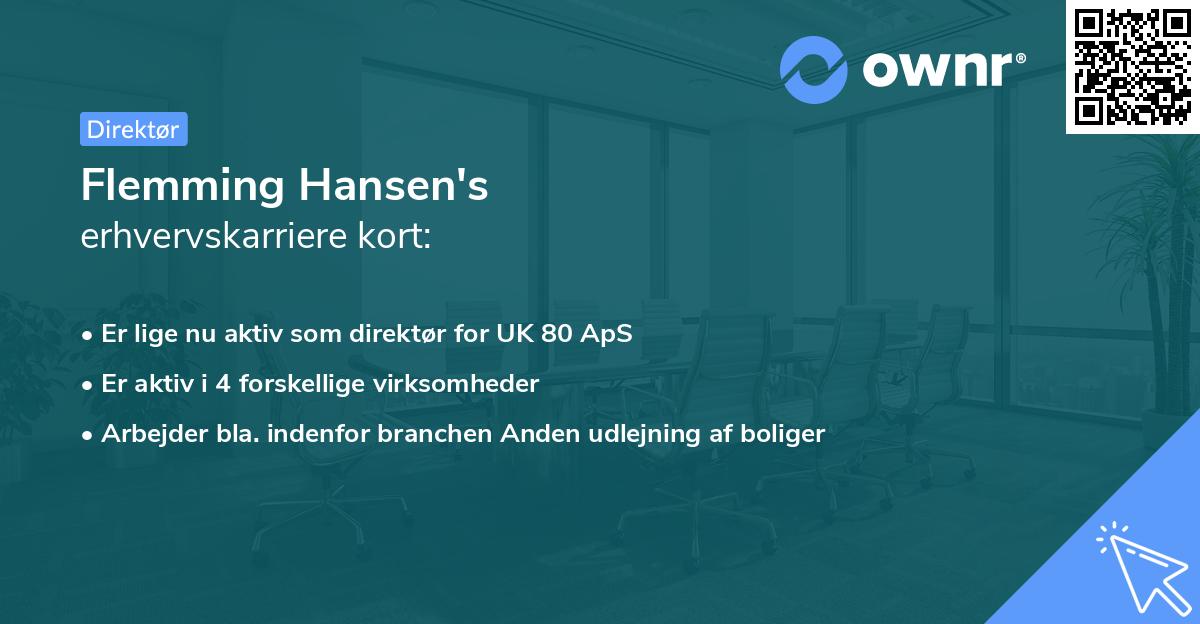 Flemming Hansen's erhvervskarriere kort