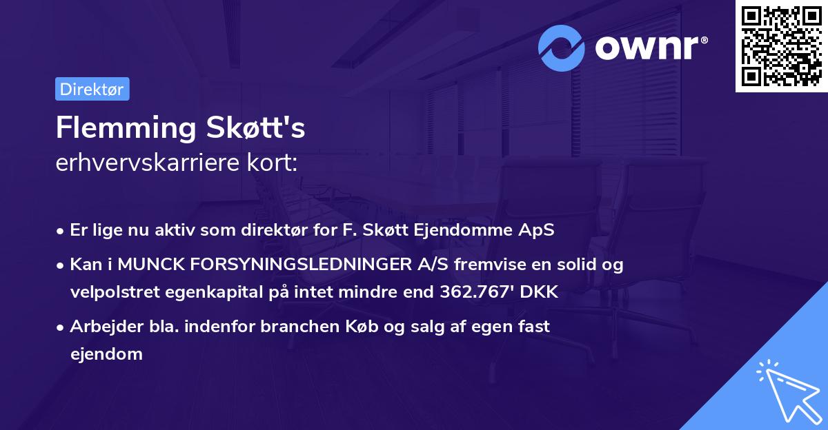 Flemming Skøtt's erhvervskarriere kort