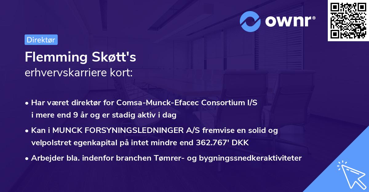 Flemming Skøtt's erhvervskarriere kort