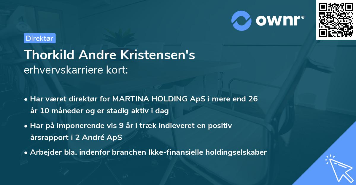 Thorkild Andre Kristensen's erhvervskarriere kort